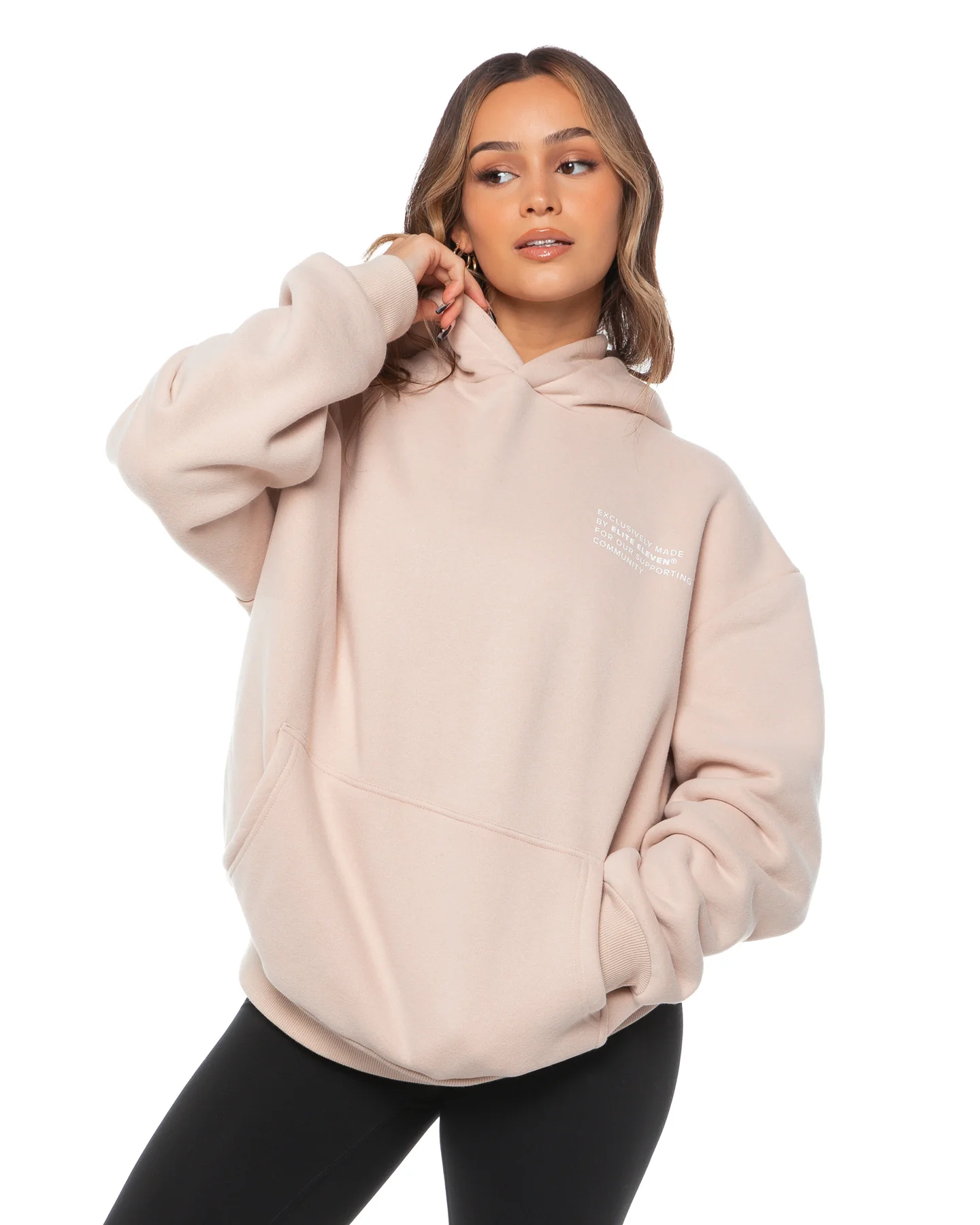 Community Hoodie - Beige - Image 3