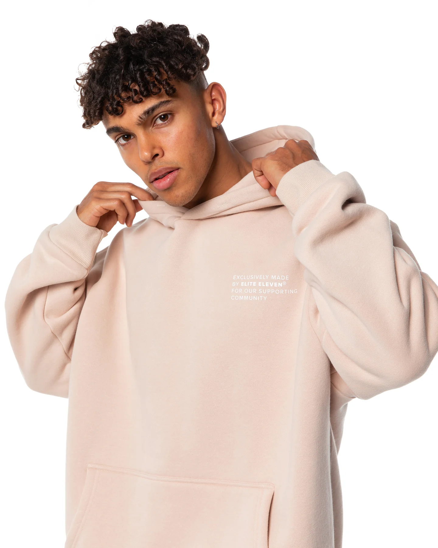 Community Hoodie - Beige - Image 4