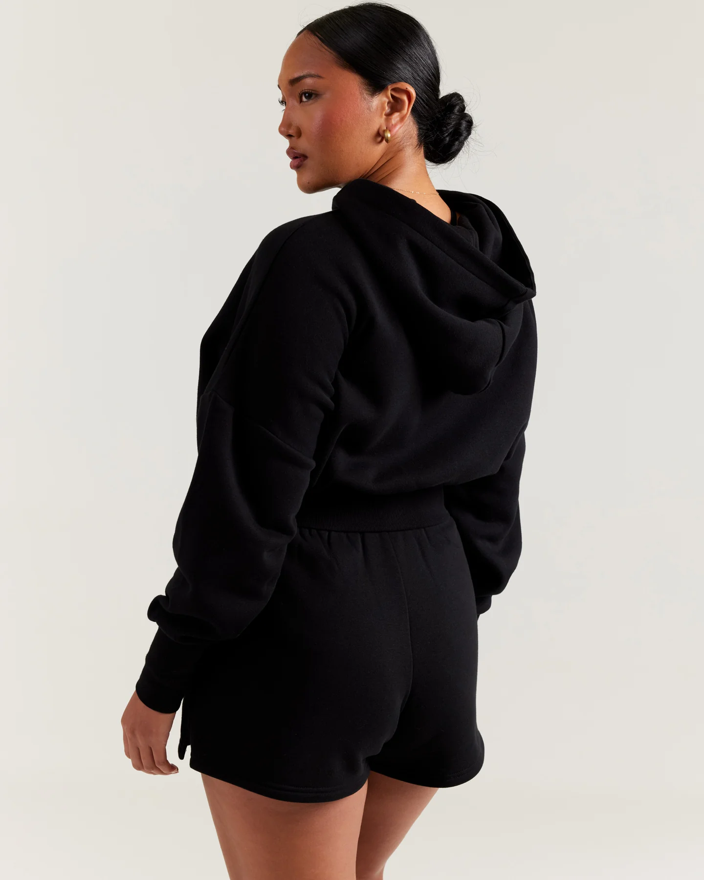 Omni Zip Through Hoodie - Black - Image 6