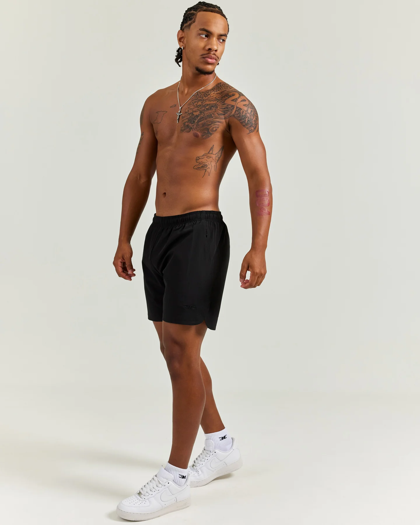 Woven Tech Shorts - Black - Image 5